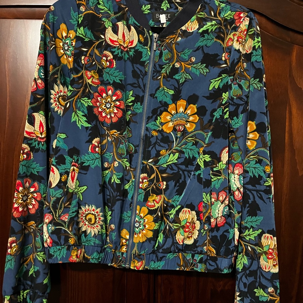 Floral Bomber Jacket